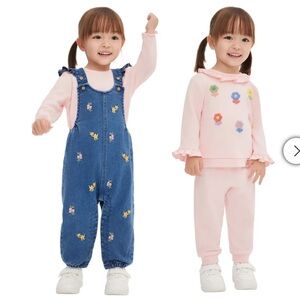 4pc set Pink & Blue Baby Ensemble NWOT